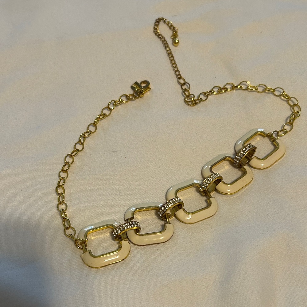 Chic Gold and Cream Necklace